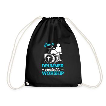 Baguettes Tambours Tambours Batteurs - Sac de sport léger - noir - Devant