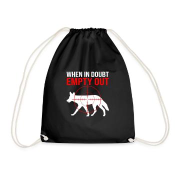 Chasseur de coyotes - Sac de sport léger - noir - Devant