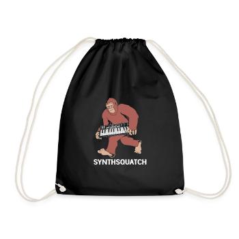 Djing Label Keyboard DJ - Drawstring Bag - black - Front