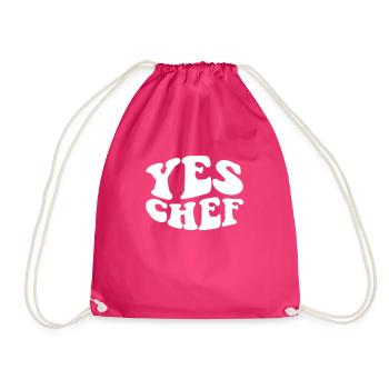Chef Drôle Restaurant Cuisine Chef - Sac de sport léger - fuchsia - Devant