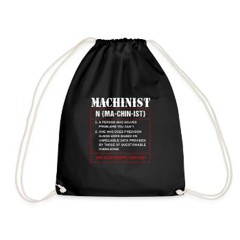 Serrurier Mécanicien Génie mécanique CNC - Sac de sport léger - noir - Devant