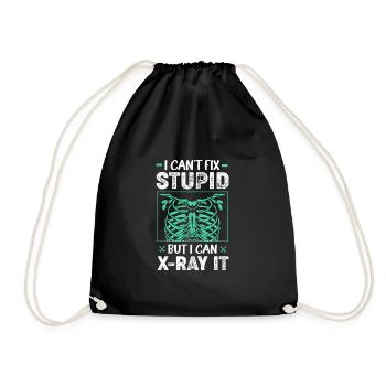 MRI Radiologist Radiology Rad Tech X-ray - Drawstring Bag - black - Front