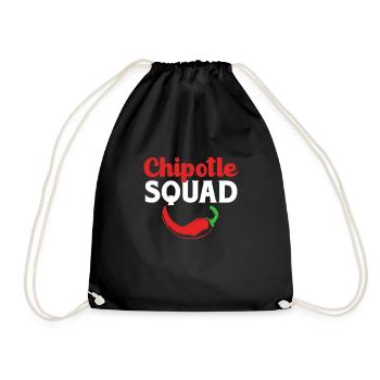 Chipotle Chilli Jalapeno Hot Chili Chili Pepper - Drawstring Bag - black - Front