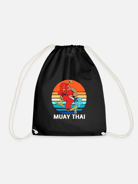 Thai boxing Kickboxer Kickboxing Muay thai - Turnbeutel - Schwarz