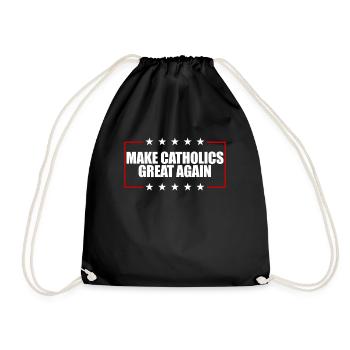 Rendez aux catholiques leur grandeur, Église de Jésus - Sac de sport léger - noir - Devant
