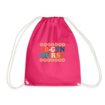 Obgyny Obstetrics Midwife - Drawstring Bag - fuchsia - Front
