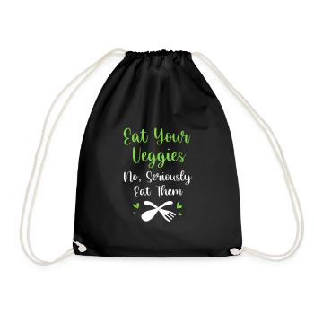 Nutrition Food Food - Drawstring Bag - black - Front