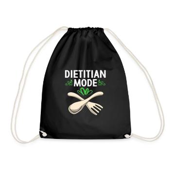 Food Food Nutrition - Drawstring Bag - black - Front