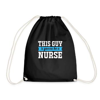 Nurse Hospital Nurse - Drawstring Bag - black - Front