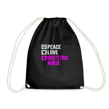 Infirmière Hôpital de Grossesse - Sac de sport léger - noir - Devant