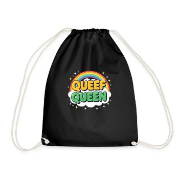 Queef Queen Dames Vulgaire Embarrassant Torride - Sac de sport léger - noir - Devant