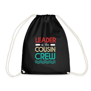 Cousin Crew - Turnbeutel - Schwarz - Vorne