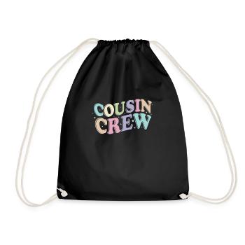 Cousin Crew - Turnbeutel - Schwarz - Vorne