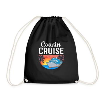 Cousins Cruise Cruise Ship - Drawstring Bag - black - Front