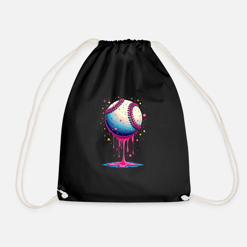 Baseball Drop Baseball Cool Teen Baseball - Sac de sport léger - noir