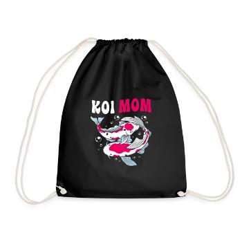 Koi Koi Koi Koi Koi Fish Koi Carp - Drawstring Bag - black - Front