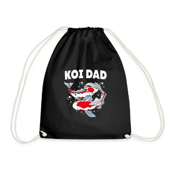 Koi Fish Koi Carp Koi Koi Koi Koi Koi - Drawstring Bag - black - Front