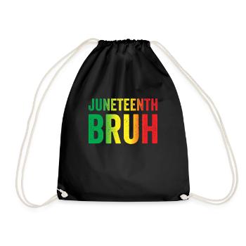 Juneteenth Bruh Noir Liberté Enfants Juneteenth Bruh - Sac de sport léger - noir - Devant