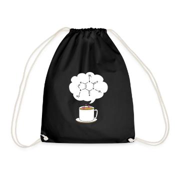 Chemistry Science Physics Laboratory Structural Formula - Drawstring Bag - black - Front