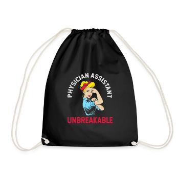 Physician Assistant Nursing MFA PA - Drawstring Bag - black - Front
