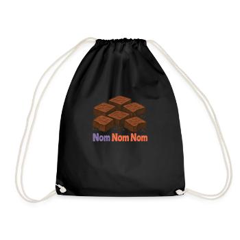 Brownies Nom Nom Nom Brownie Eater Brownie - Sac de sport léger - noir - Devant