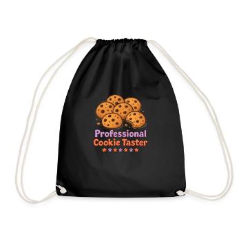 Dégustateur de cookies professionnel - Sac de sport léger - noir - Devant