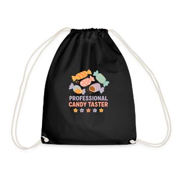 Dégustation de bonbons professionnelle Candy - Sac de sport léger - noir - Devant