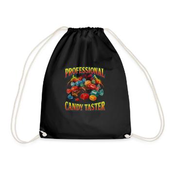 Dégustation de bonbons professionnelle Candy - Sac de sport léger - noir - Devant