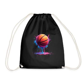 Basketball Basketball Player Boys - Drawstring Bag - black - Front