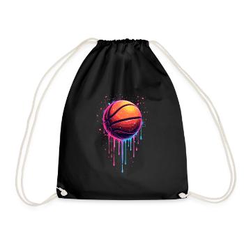 Basketball Basketball Player Boys - Drawstring Bag - black - Front
