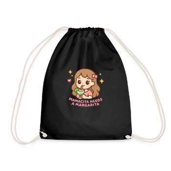 Mamacita a besoin d’une margarita - Sac de sport léger - noir - Devant