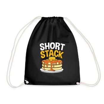 Pancake - Drawstring Bag - black - Front