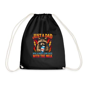 Juste un père qui revenait toujours avec le lait - Sac de sport léger - noir - Devant