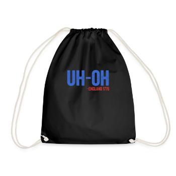 Oh-oh Angleterre 1776 drôle 4 juilletoh oh 1776 chemise - Sac de sport léger - noir - Devant