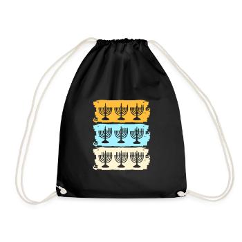 Hanukah Hanukkah Chanukkah - Drawstring Bag - black - Front