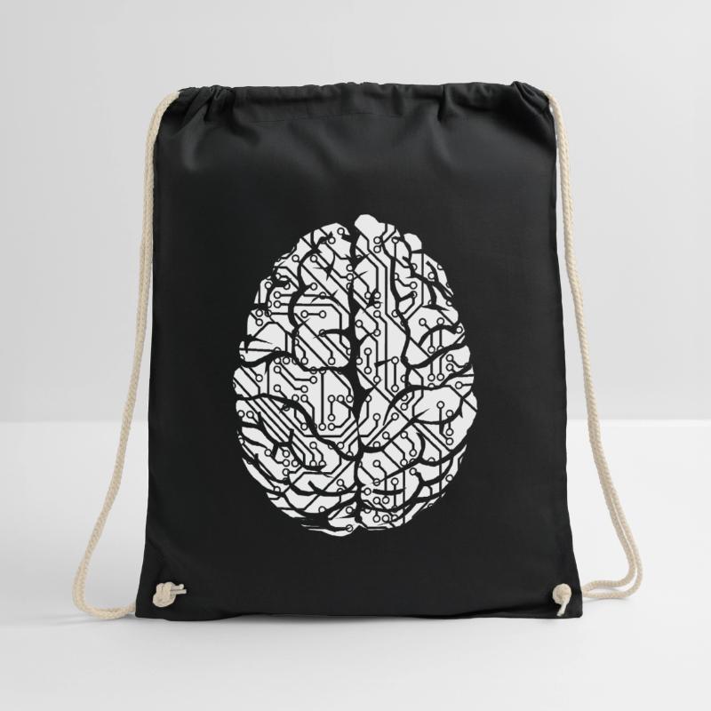 Circuit Board Connectors Programmer Computer Science Tree Drawstring Bag