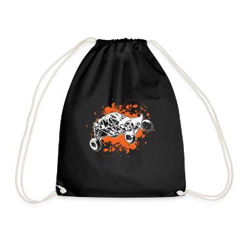 Beach buggy shirt gift buggy beach car - Drawstring Bag - black - Front