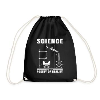 Science Shirt Wissenschaftler Forscher Geschenk - Turnbeutel - Schwarz - Vorne