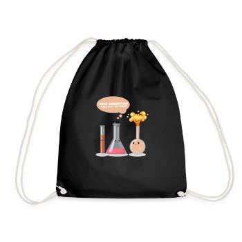 Chemise de chimie de nerd qui réagit - Sac de sport léger - noir - Devant