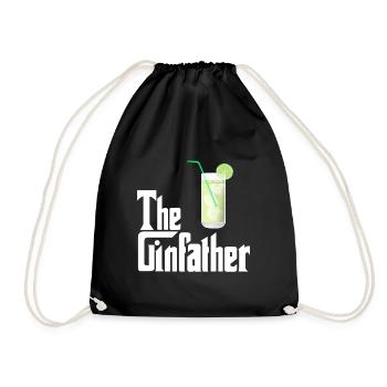 The Ginfather Gin und Tonic - Turnbeutel - Schwarz - Vorne