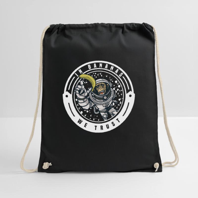Monkey chimpanzee monkey monkey monkeys banana monkey monkey monkey Drawstring Bag