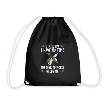 | de plantes d’intérieur Princesse Rose Idée cadeau Plantie - Sac de sport léger - noir - Devant