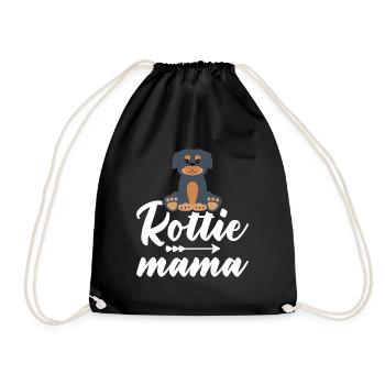 Femmes Rottie Maman Chien Mama Rottweiler - Sac de sport léger - noir - Devant