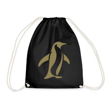 Pingouin Pôle Sud Silhouette Minimaliste - Sac de sport léger - noir - Devant