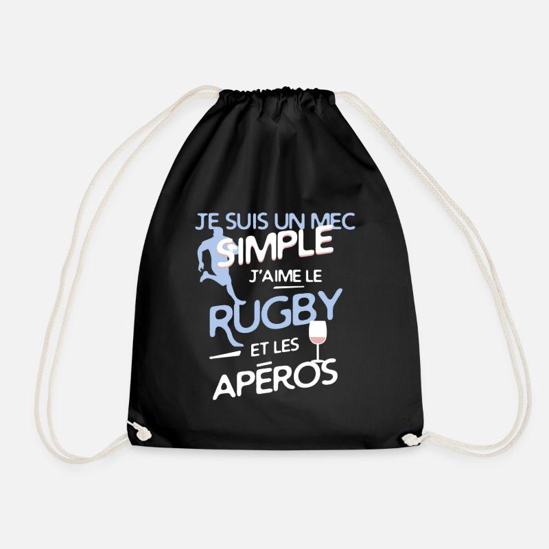 Rugby - un mec simple - Sac de sport léger - noir