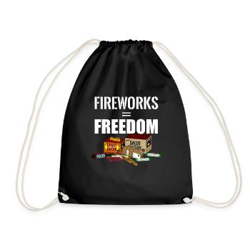 Freedom Fireworks - Turnbeutel - Schwarz - Vorne