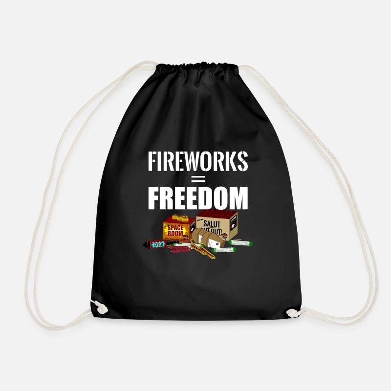 Freedom Fireworks - Turnbeutel - Schwarz