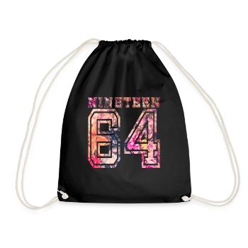 NINETEEN 1964 B - Drawstring Bag - black - Front