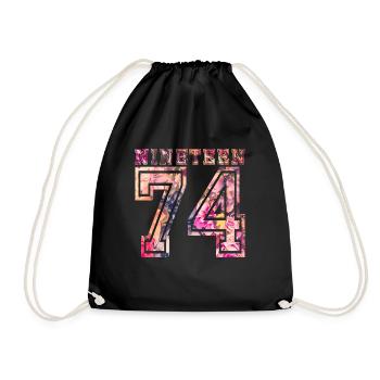 NINETEEN 1974 B - Drawstring Bag - black - Front