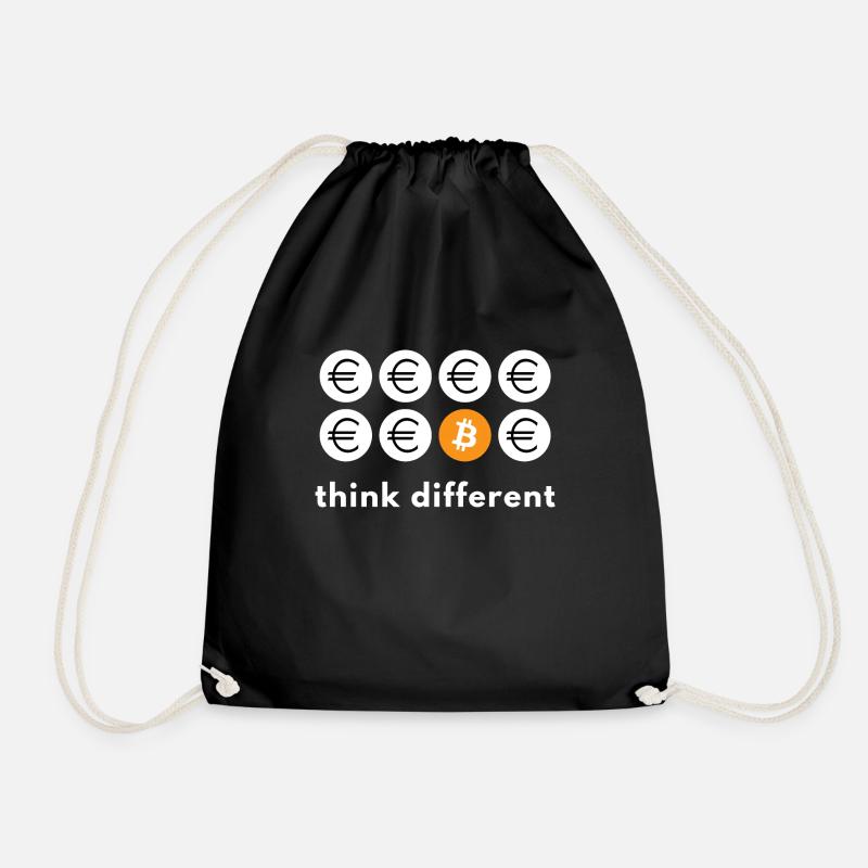 Think different Bitcoin - Turnbeutel - Schwarz